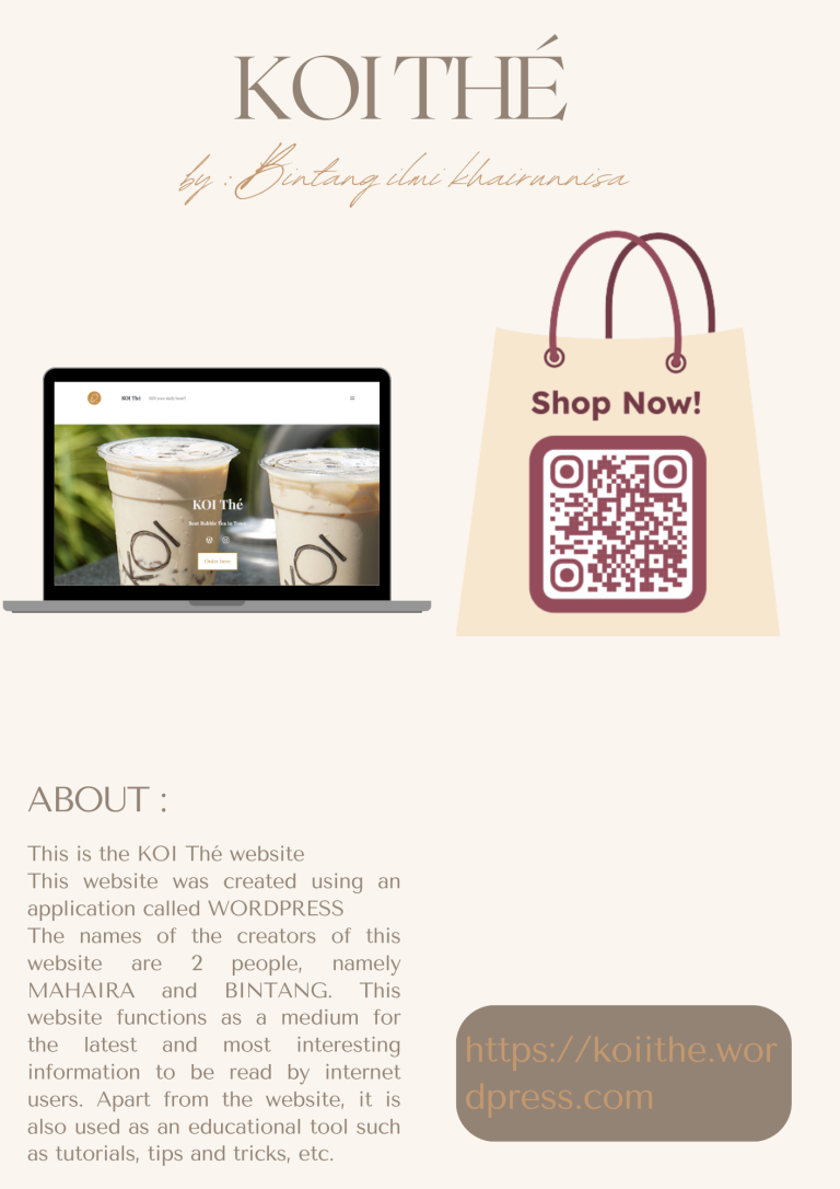 poster KOI Thé website